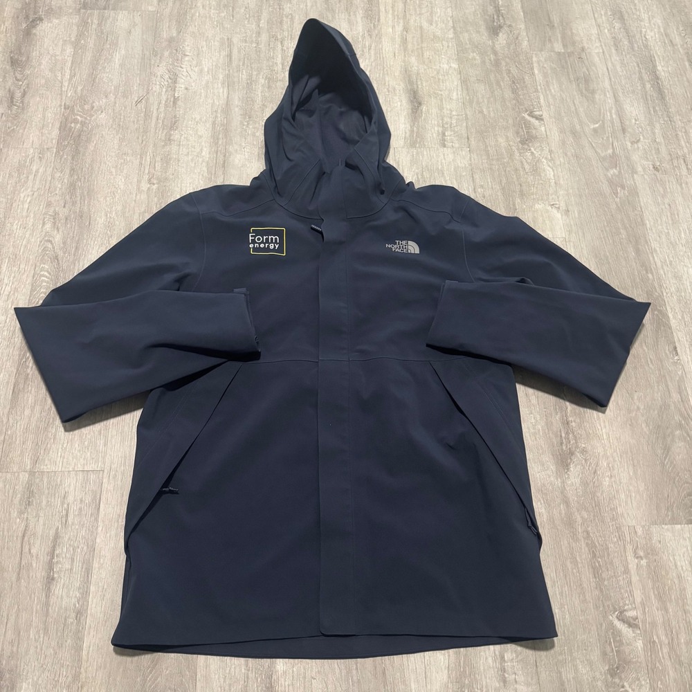 The North Face‎ Apex Flex DryVent Jacket Mens Large Navy Blue Hooded Shell Coat